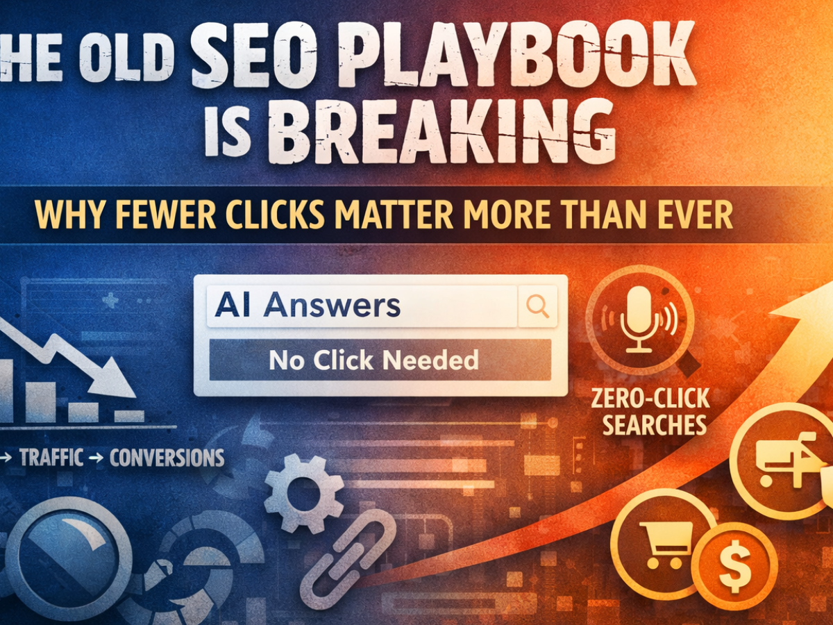 The Old SEO Playbook Is Breaking: Why Fewer Clicks Matter More Than&nbsp;Ever